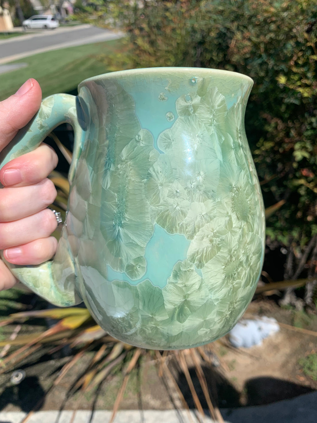 Large Crystalline Glazed Mug - 24 oz