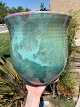 Load image into Gallery viewer, Ceramic Plant Pot Handmade Crystalline Glazed Extra Large Planter
