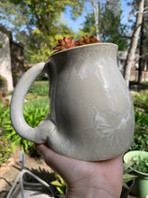 Load image into Gallery viewer, Plant Pot Melted Mug Handmade Crystalline Glazed Mug Planter
