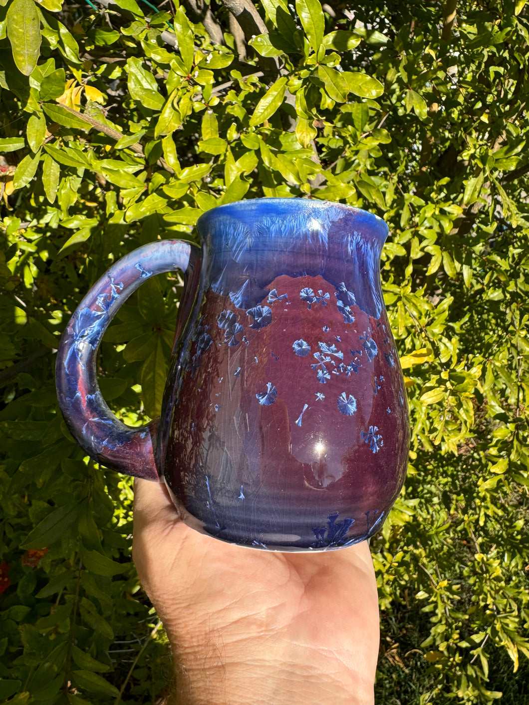 Large Crystalline Glazed Mug - 24 oz