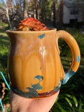 Load image into Gallery viewer, Plant Pot Melted Mug Handmade Crystalline Glazed Mug Planter
