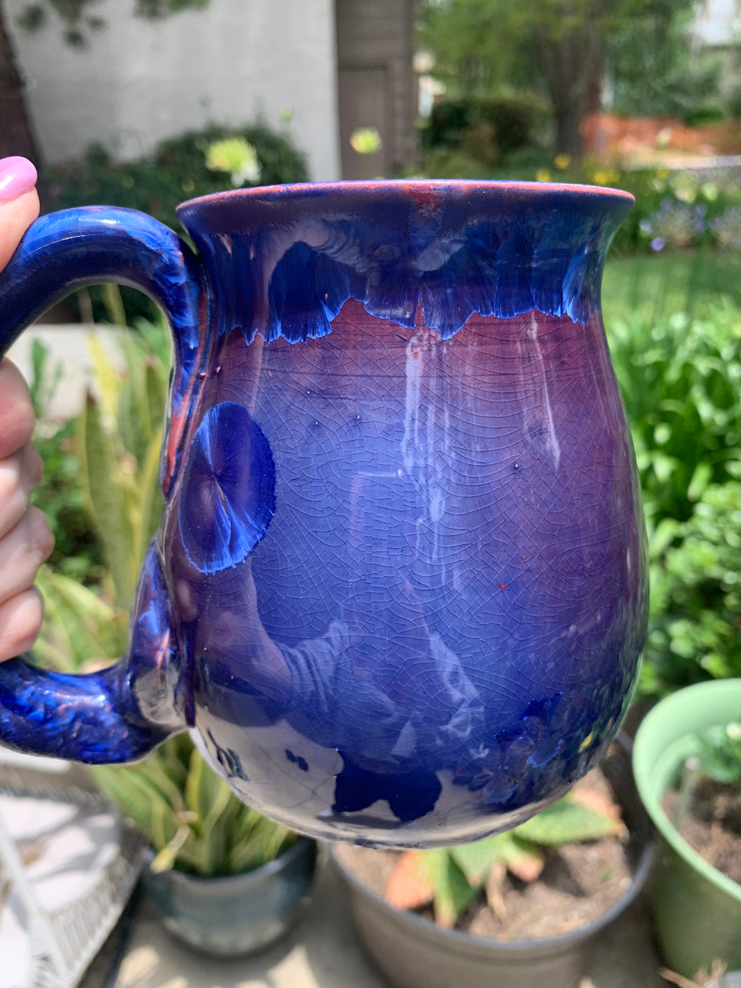 Large Crystalline Glazed Mug - 24 oz