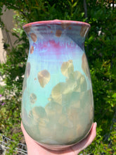 Load image into Gallery viewer, Crystalline Pottery Decorative Jar or Vase with Lid
