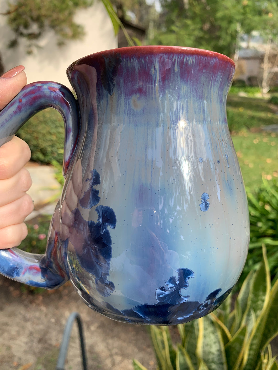 Large Crystalline Glazed Mug - 24 oz